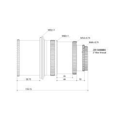 Corector de camp (flattener) 1x pentru Askar 185APO