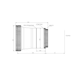 Corector de Camp (Flattener) 1x pentru SharpStar 61EDPH