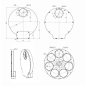 ToupTek OAG-L – Off-Axis Guider cu Prismă 10x10mm (Variante M48 / M54 / M68)