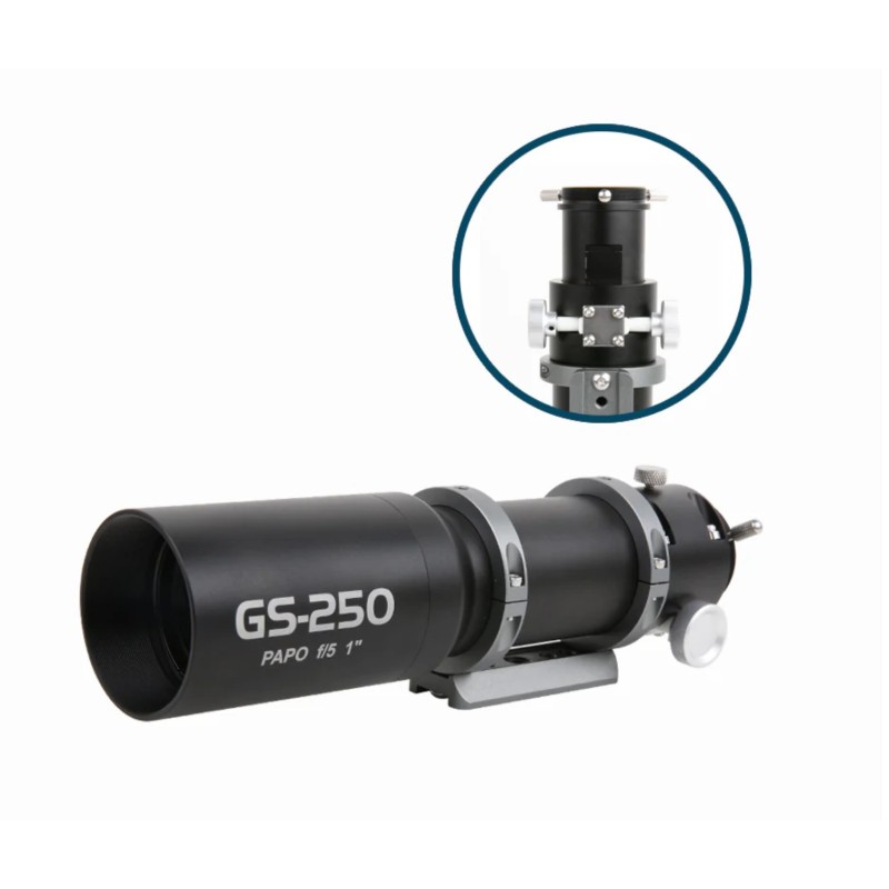 Luneta Ghidaj ToupTek GS-250AC — PAPO (focuser Crayford fără cremalieră) Luneta Ghidaj ToupTek GS-250AC — PAPO (focuser Crayford fără cremalieră)